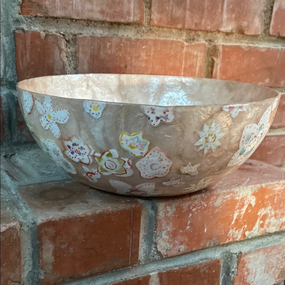 Floral Patterned Decorative Bowl